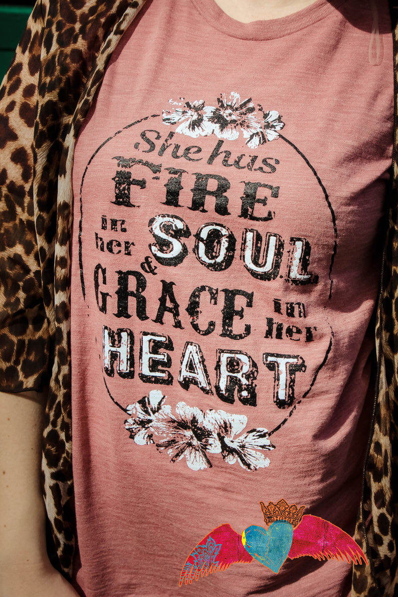 She Has Fire in Her Soul Crew Neck - Bless UR Heart Boutique