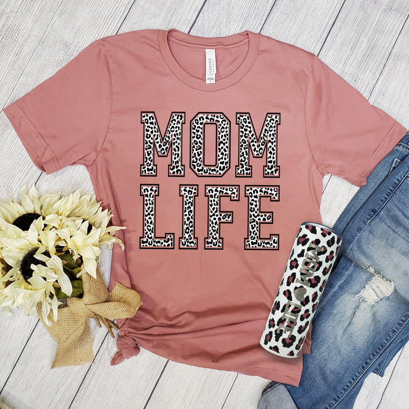 Mom Life Leopard SET - Bless UR Heart Boutique