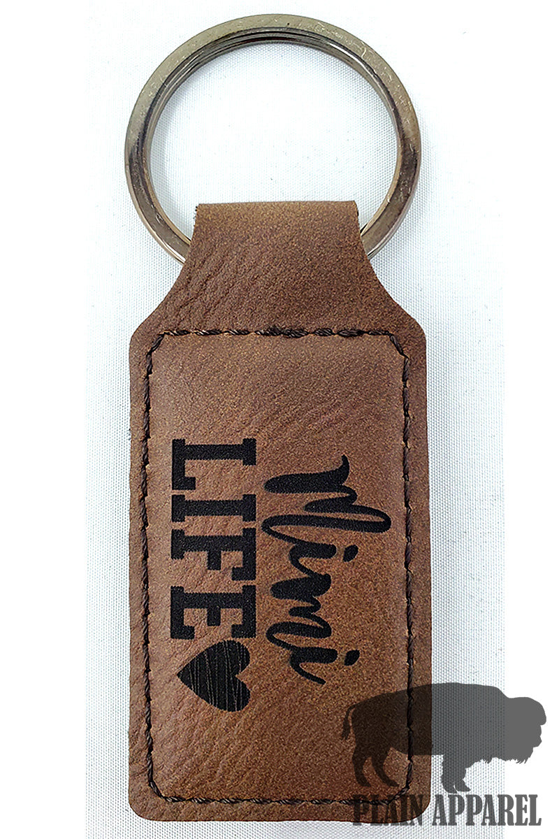 Mimi Life ( Heart ) Engraved Keychain - Bless UR Heart Boutique