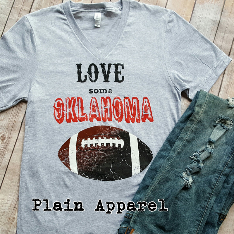 Love Some OKLAHOMA Football *RED* - Bless UR Heart Boutique