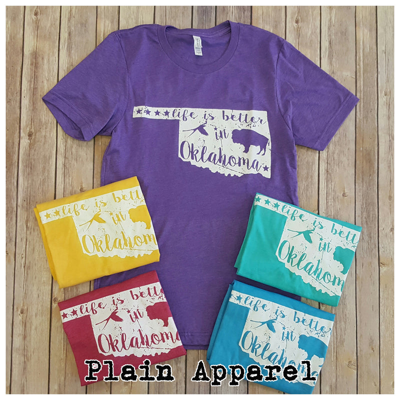 Life is Better in Oklahoma  ☆New Spring Colors☆ - Bless UR Heart Boutique