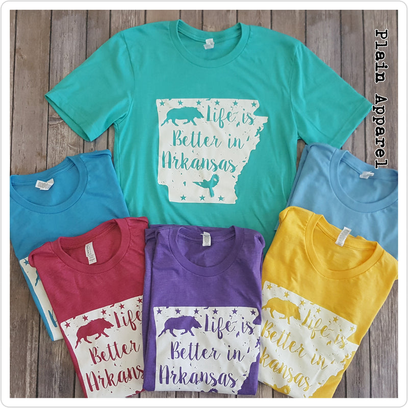 Life is Better in Arkansas ☆Spring Colors☆ - Bless UR Heart Boutique