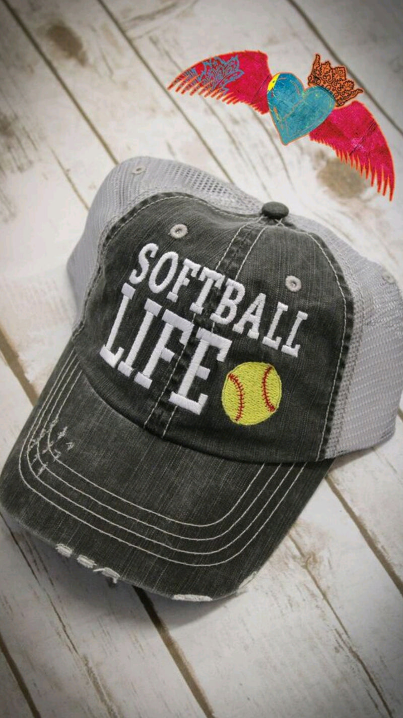 Baseball Softball Life Ball Cap - Bless UR Heart Boutique