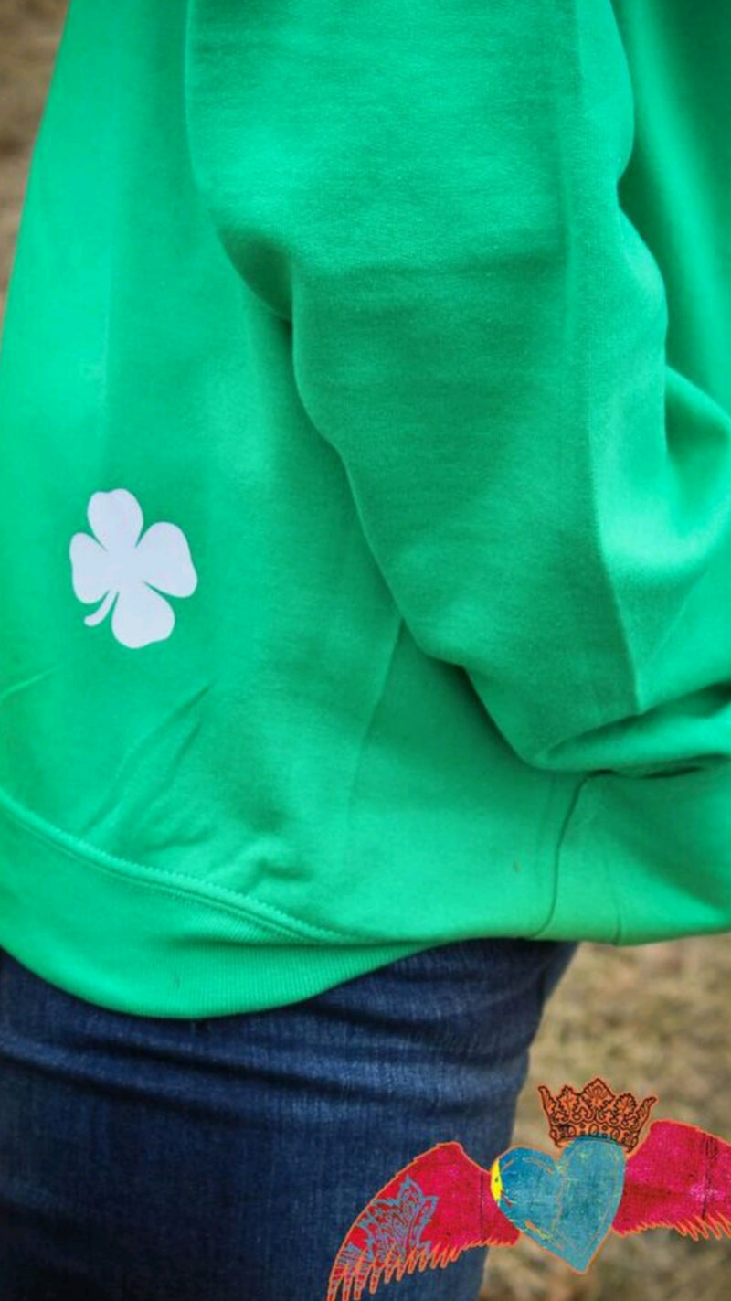 Monogram Green Hoodie - Bless UR Heart Boutique