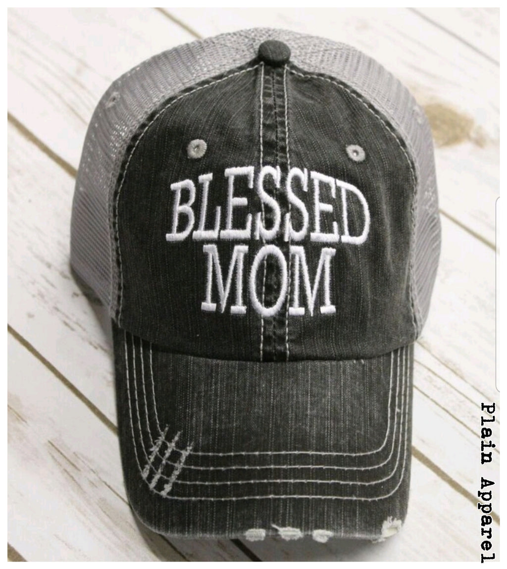 Blessed Mom Cap - Bless UR Heart Boutique