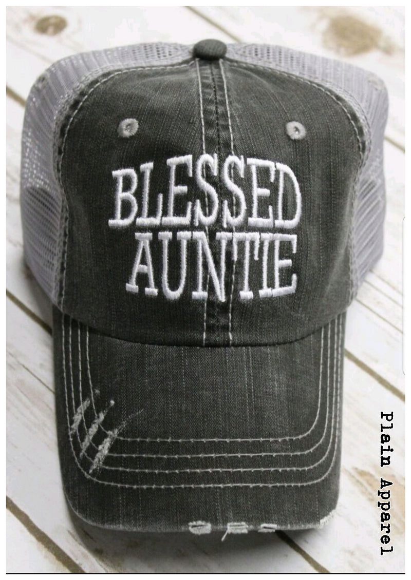 Blessed Auntie Cap - Bless UR Heart Boutique