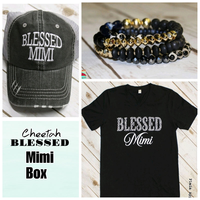 Cheetah Blessed MIMI Box - Bless UR Heart Boutique