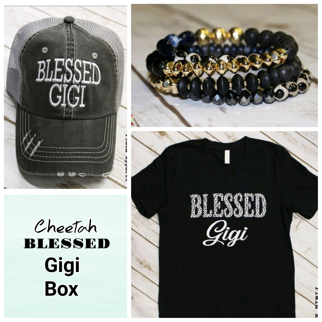 Cheetah Blessed GIGI Box - Bless UR Heart Boutique