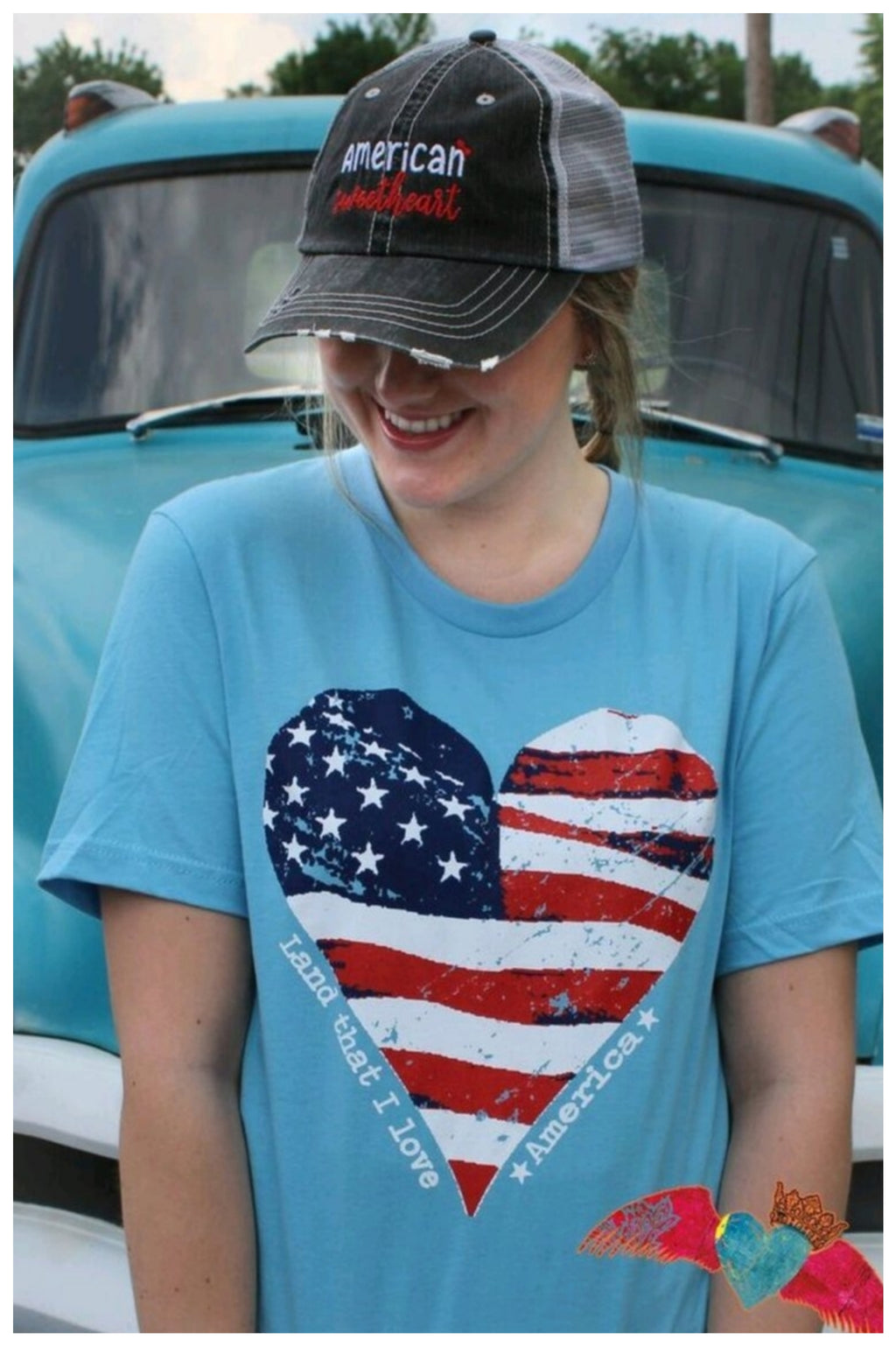 Land That I Love Crew Neck Tee - Bless UR Heart Boutique