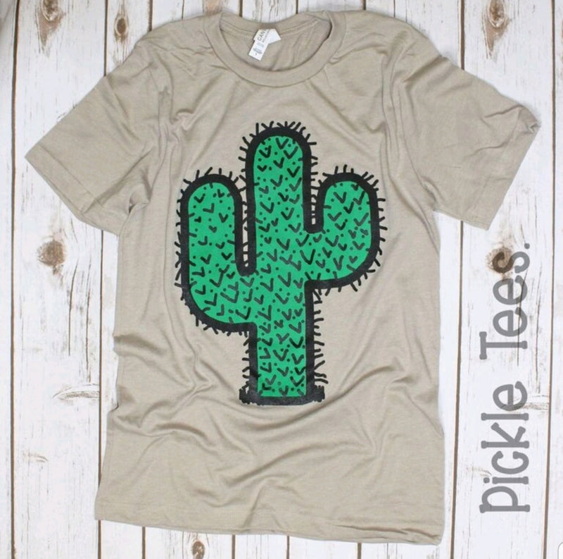Cactus Stone Crew Tee - Bless UR Heart Boutique