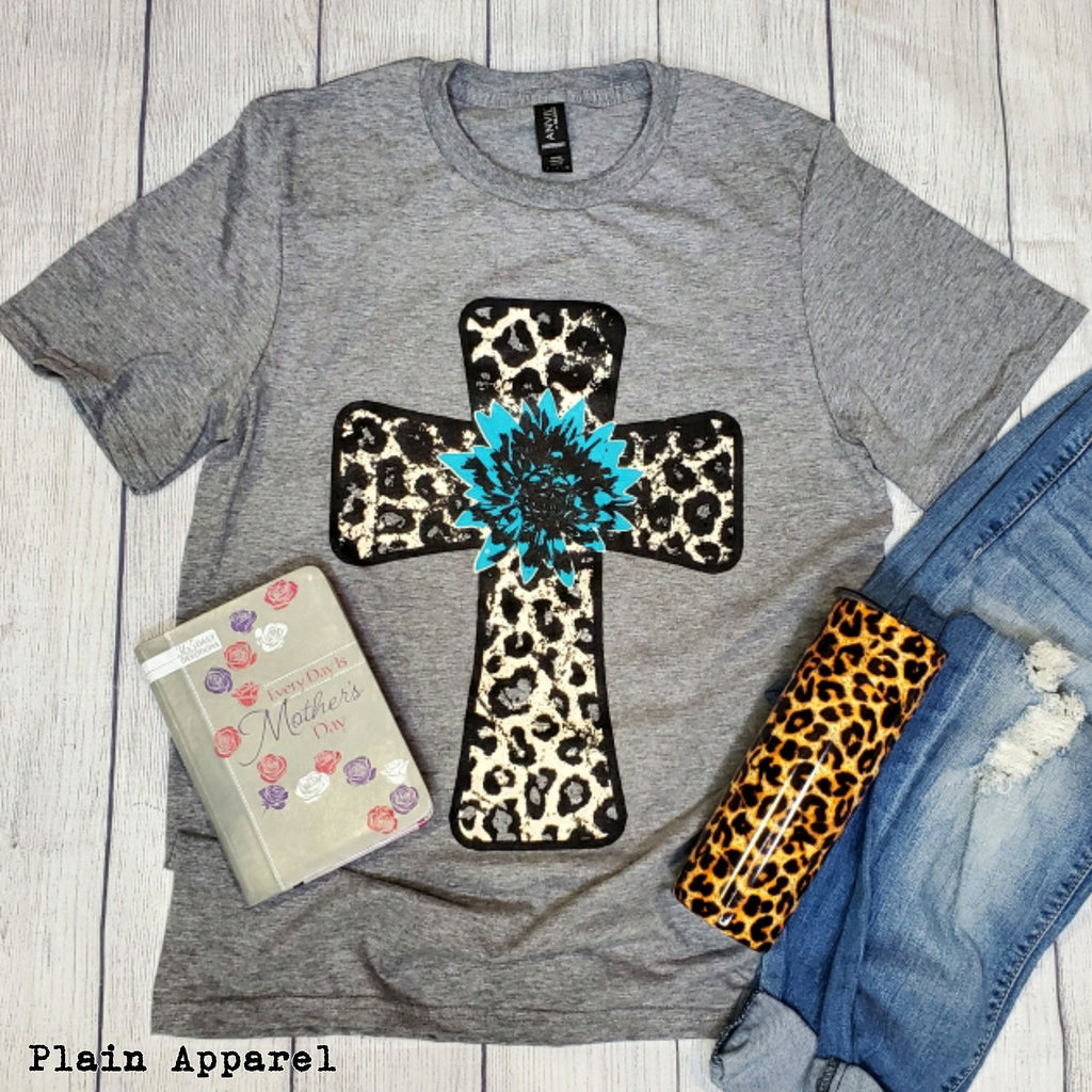 Leopard Cross Mother's Day Box - Bless UR Heart Boutique