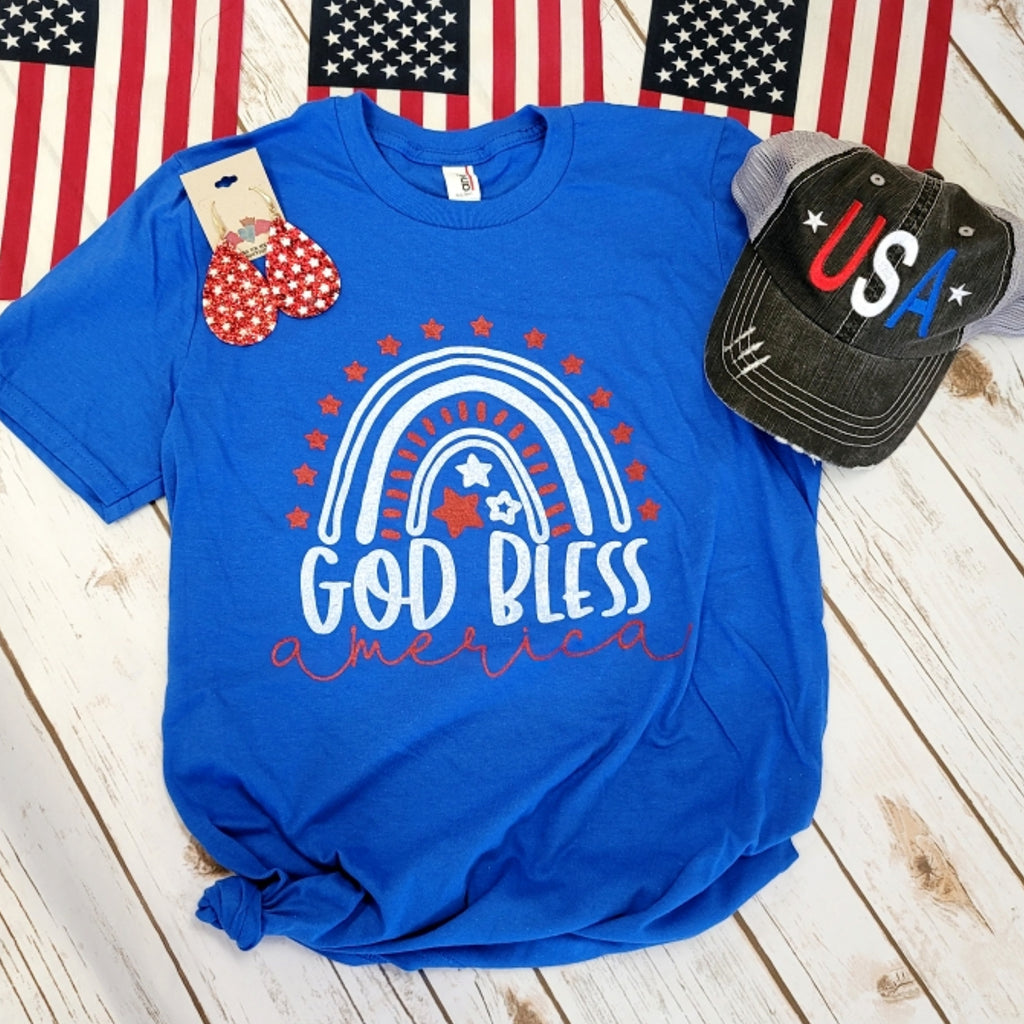 God Bless America Tee - Bless UR Heart Boutique