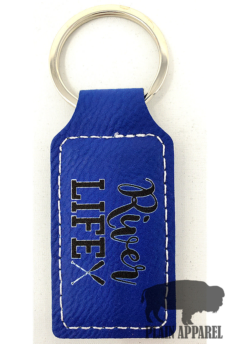 River Life Engraved Keychain - Bless UR Heart Boutique