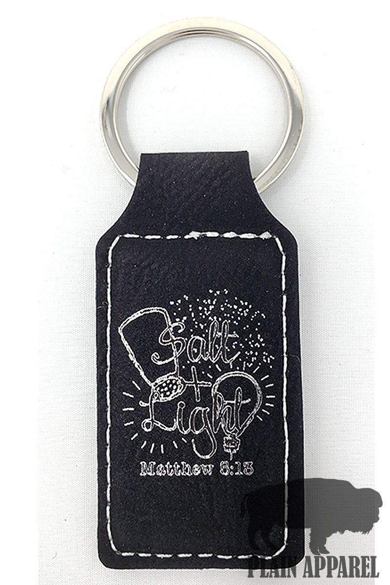 Salt & Light Engraved Keychain - Bless UR Heart Boutique