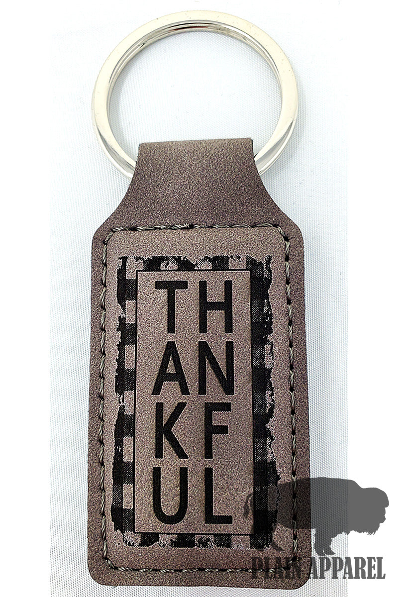 Thankful Engraved Keychain - Bless UR Heart Boutique