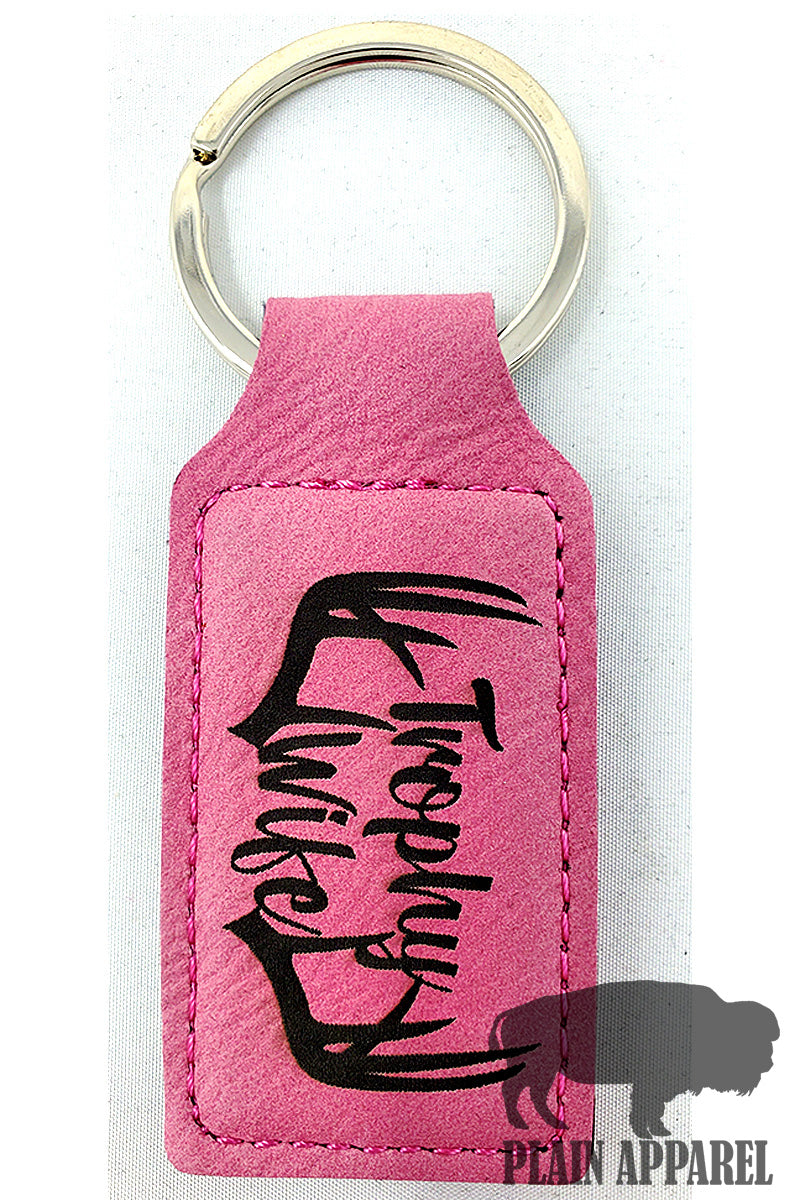 Trophy Wife Engraved Keychain - Bless UR Heart Boutique