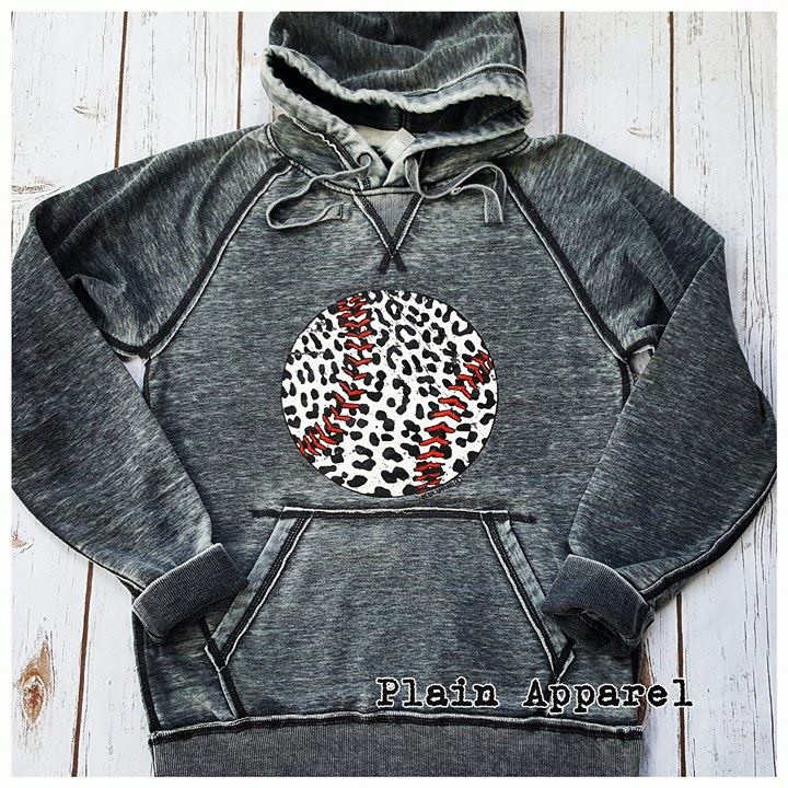 Baseball Leopard Hoodie - Bless UR Heart Boutique