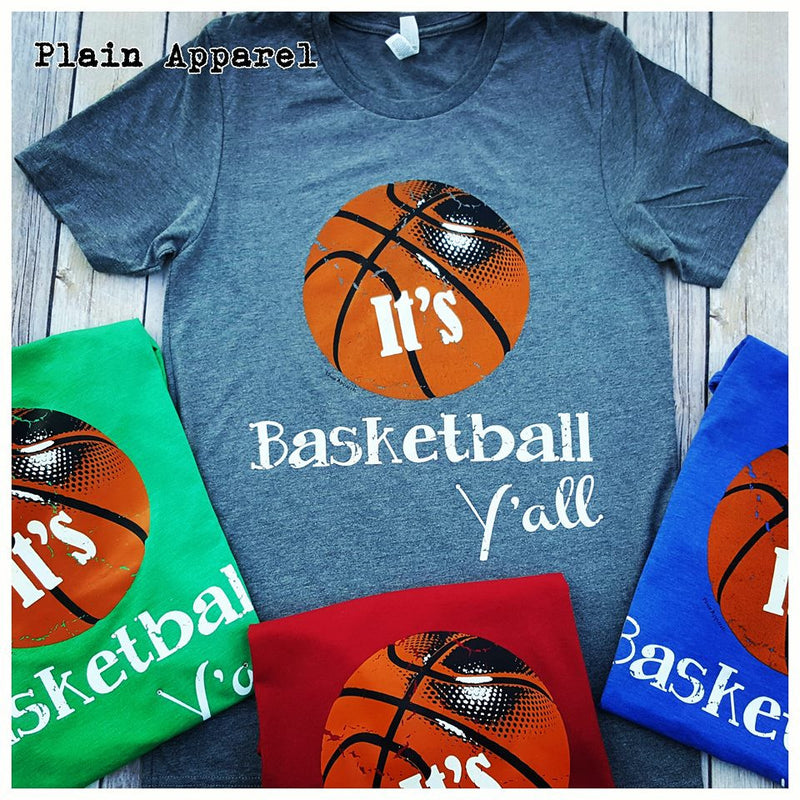 It's Basketball Y'all Crew Neck - Bless UR Heart Boutique