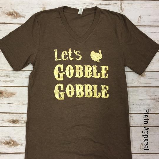 Gobble Gobble V-Neck - Bless UR Heart Boutique