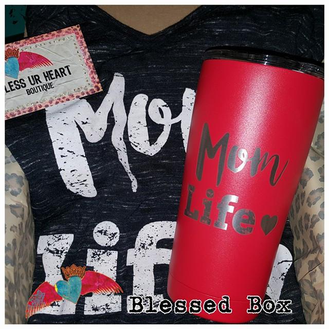 Mom Life Shirt & Cup Combo Set - Bless UR Heart Boutique