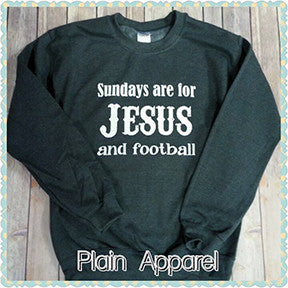 Sundays are for Jesus and Football Sweatshirt - Bless UR Heart Boutique