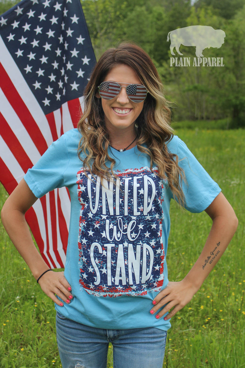 United We Stand Crew Tee - Bless UR Heart Boutique